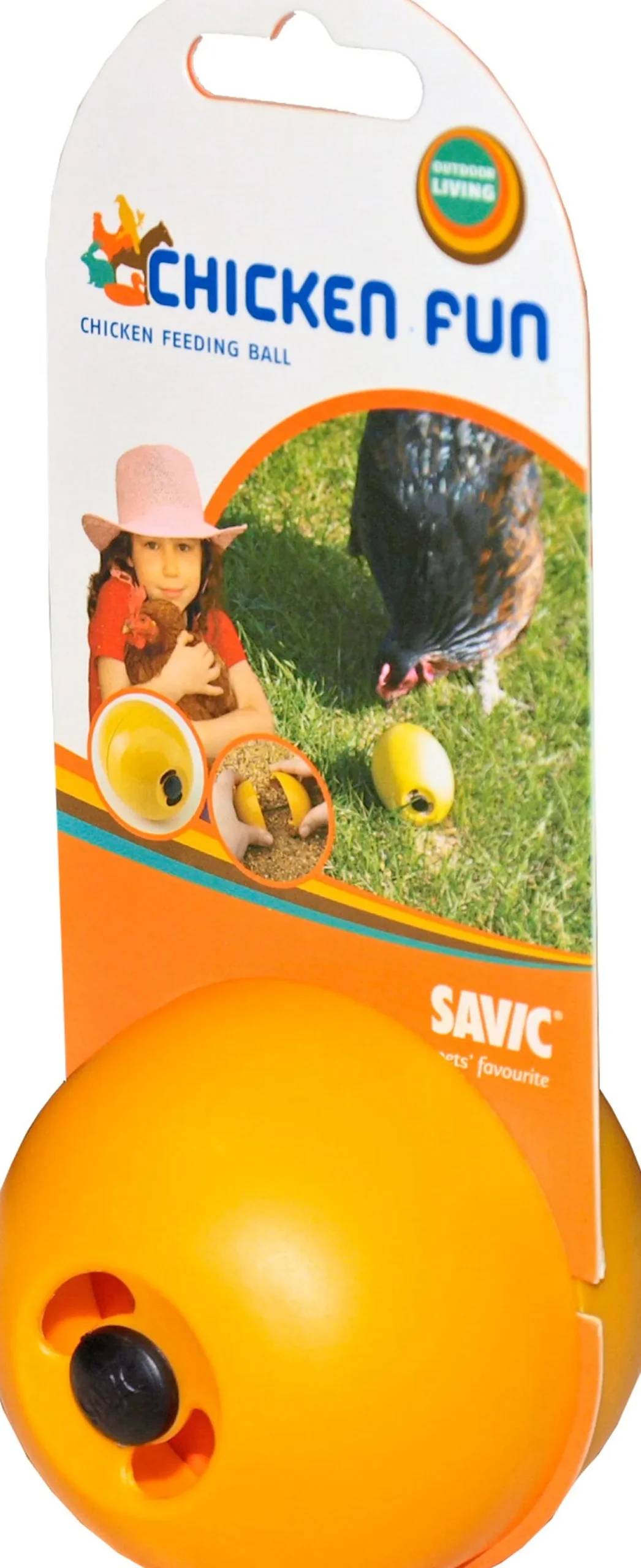 Savic kippenbal chickenfun geel