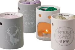 ScentChips geurbrander Xmas wit 9 x 9 x 11 cm