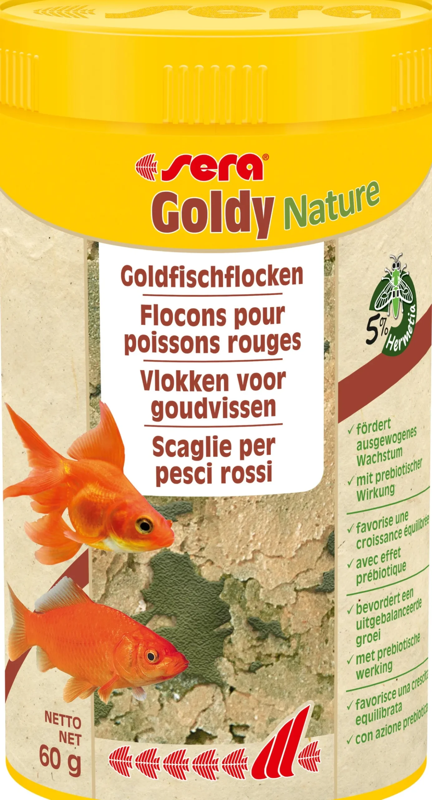 Sera visvoer Goldy Nature 250 ml