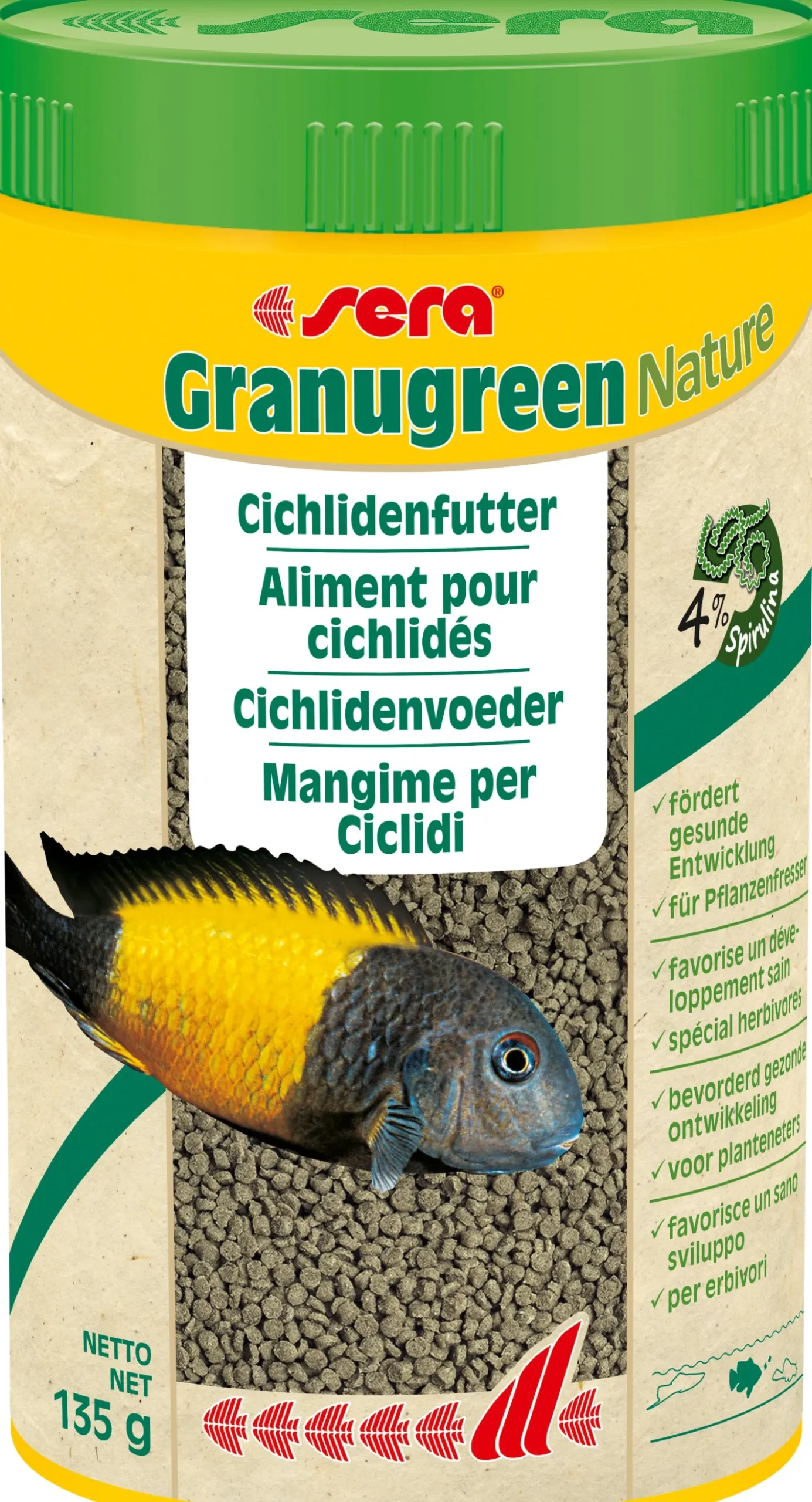 Sera visvoer Granugreen Nature 250 ml
