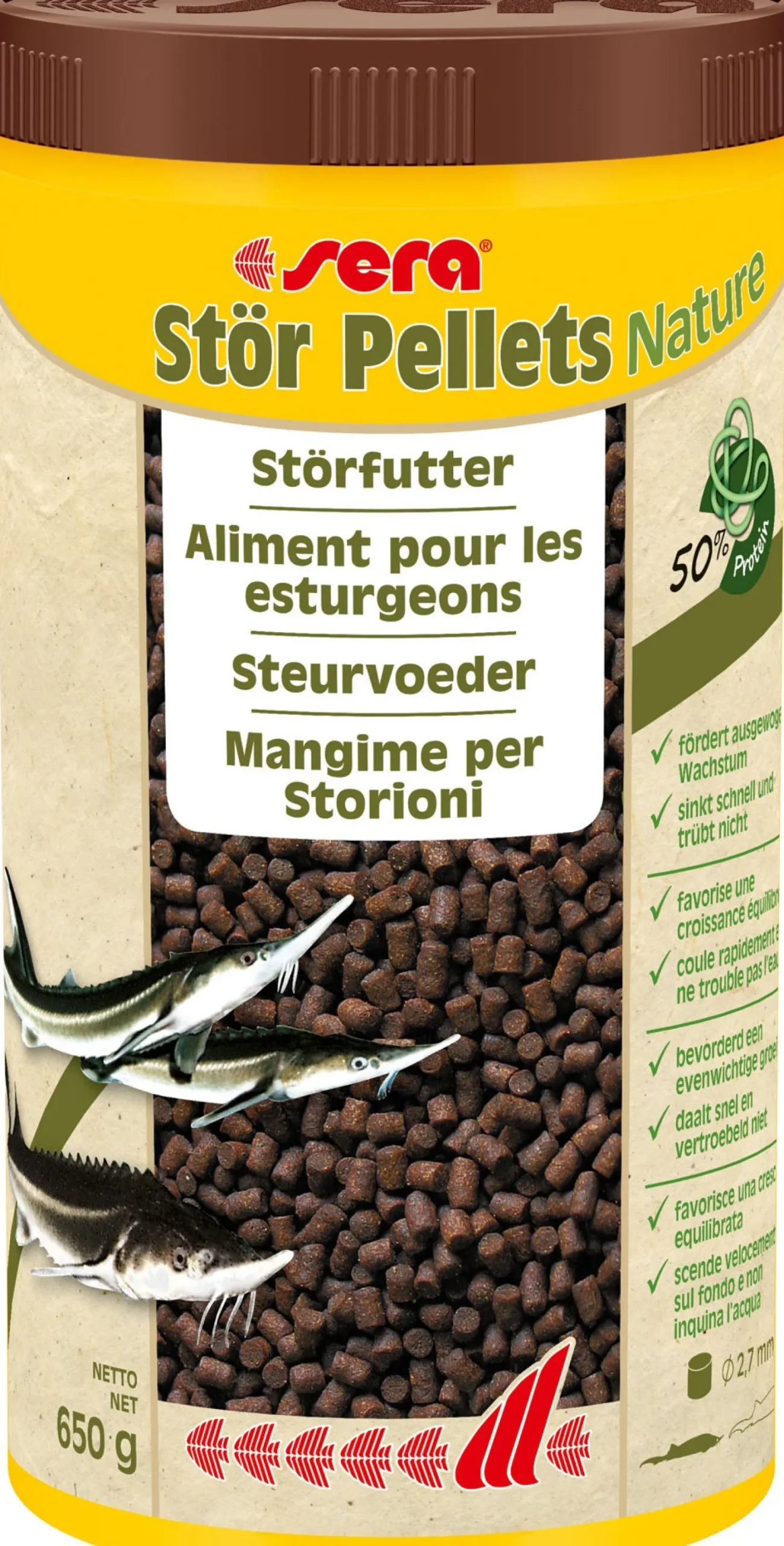 Sera visvoer Stör Pellets Nature 1000 ml