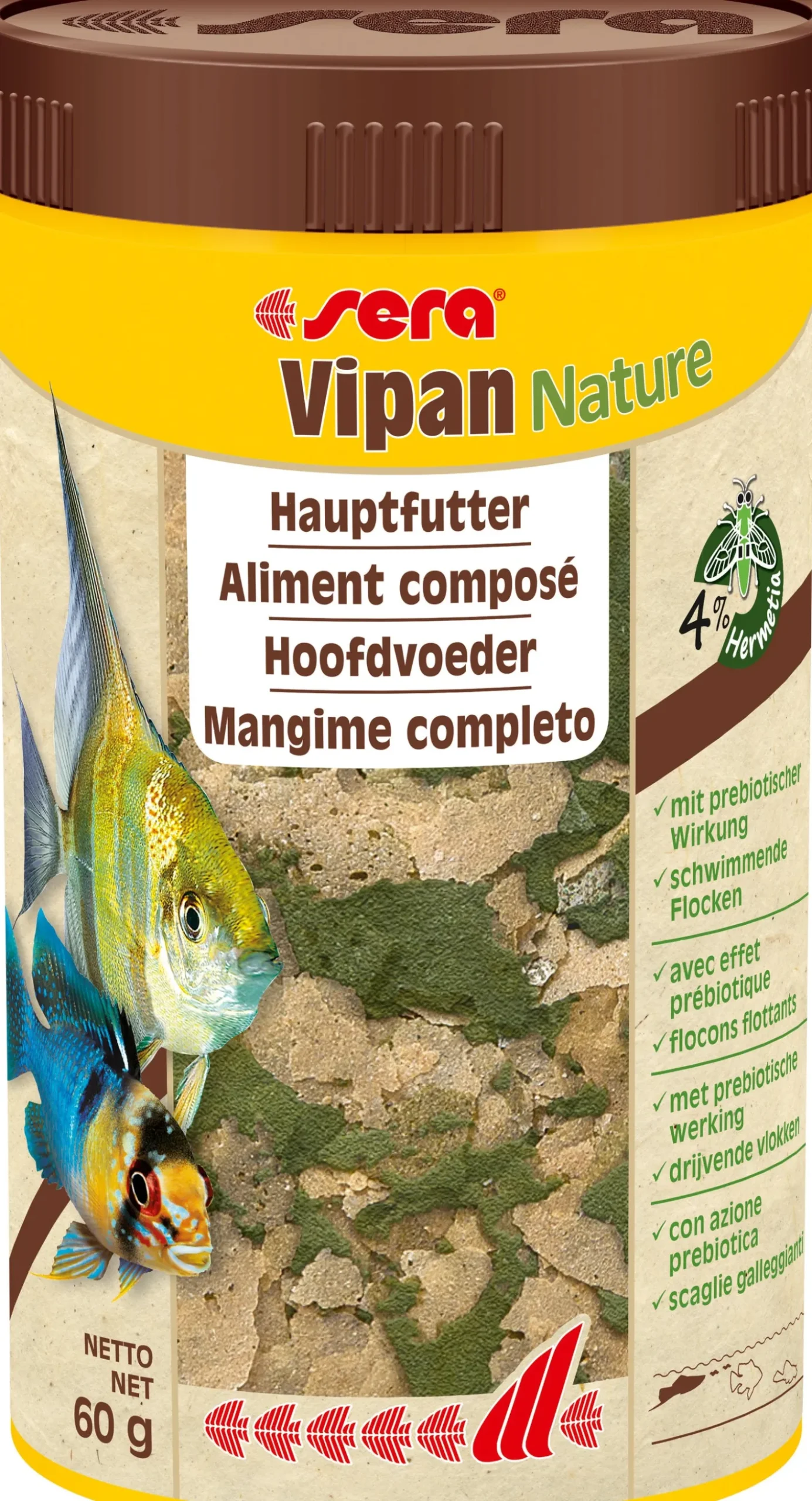 Sera visvoer Vipan Nature 250 ml