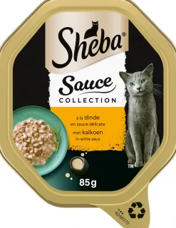 Sheba kattenvoer in saus Sauce Collection adult kalkoen 85 g