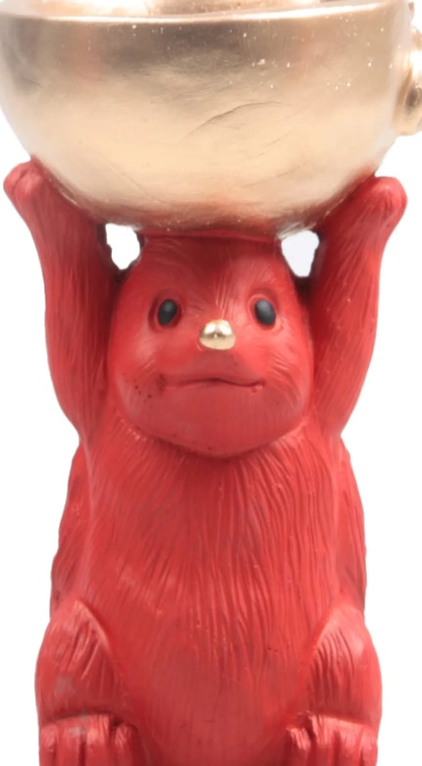 SID Collection decoratieschaal Moos egel rood 9,5 x 9,5 x 17,3 cm