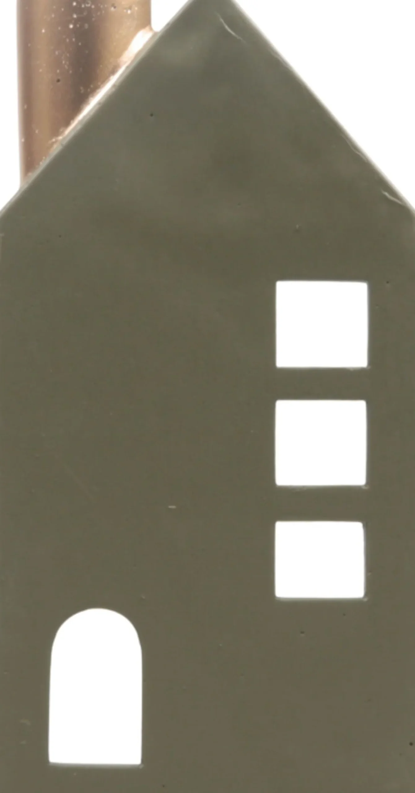 SID Collection waxinelichthouder Moos groen 12 x 8 x 24 cm