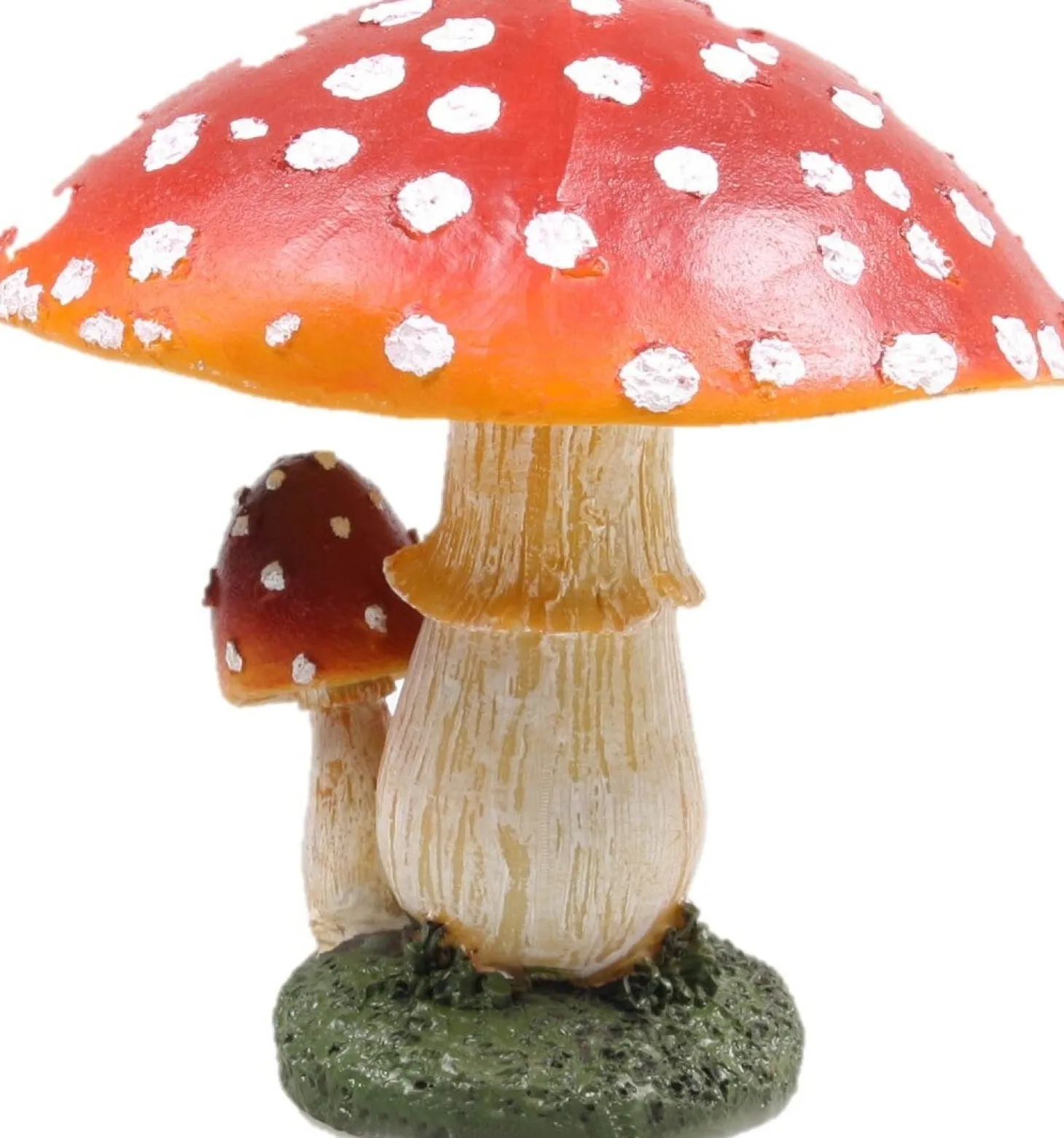 SID tuinbeeld paddenstoelen Corey rood / wit 5 x 10 x 15,5 cm