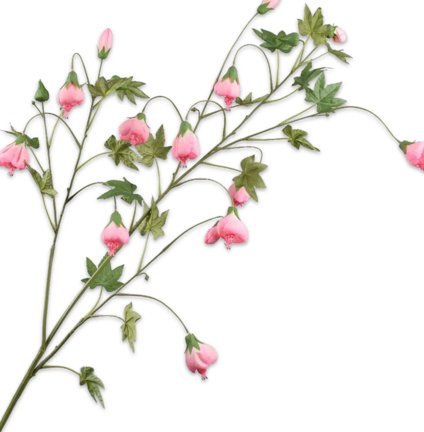 Silk-ka kunstbloem Abutilon roze 134 cm