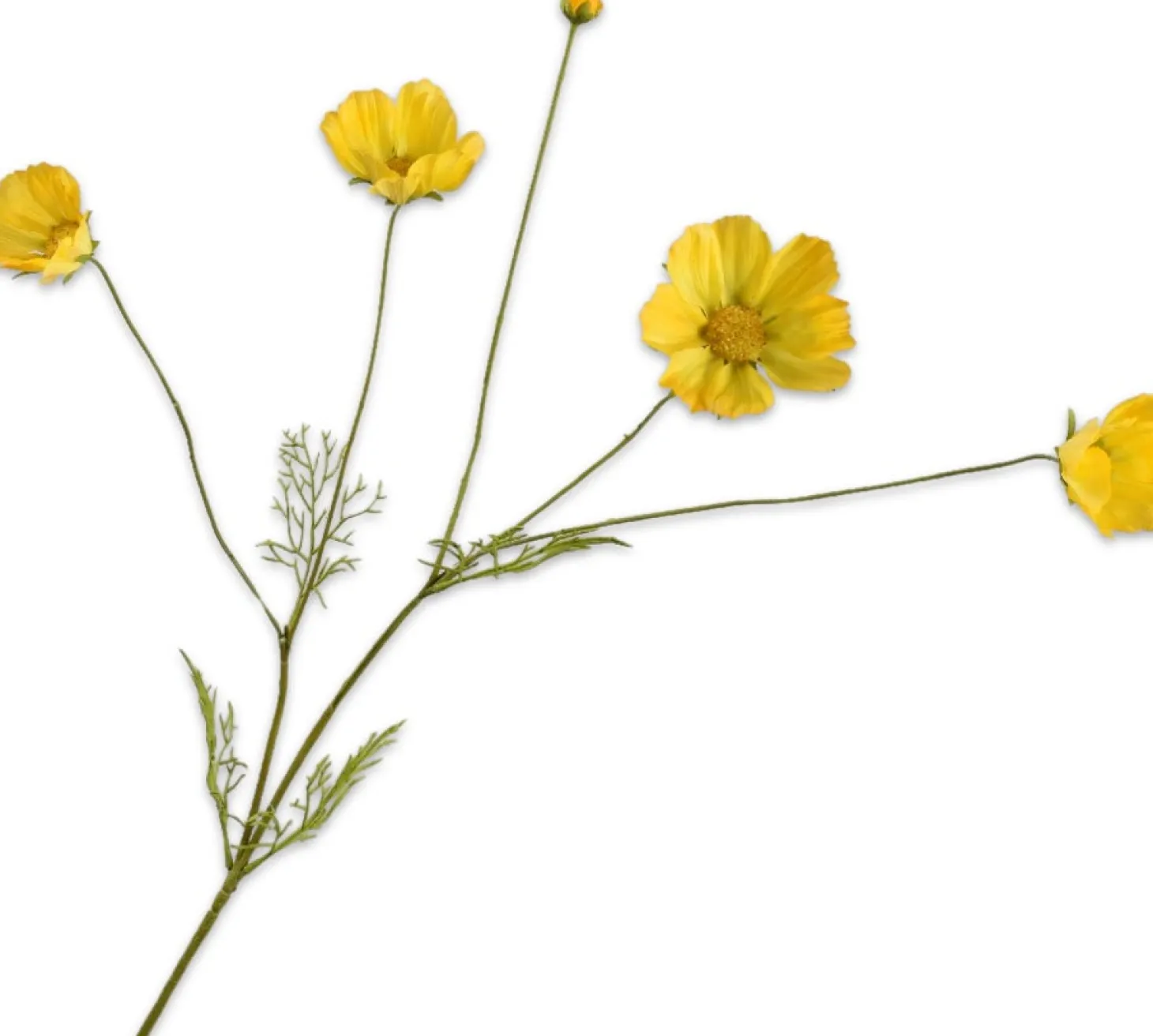 Silk-ka kunstbloem Cosmea geel 92 cm