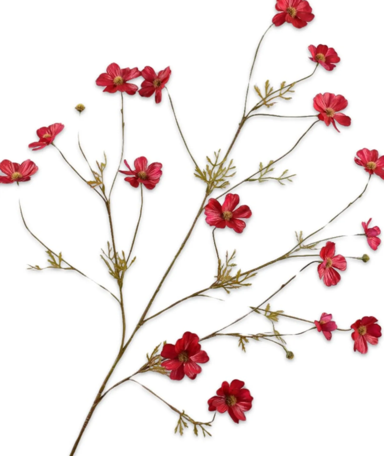 Silk-ka kunstbloem Cosmea rood 104 cm
