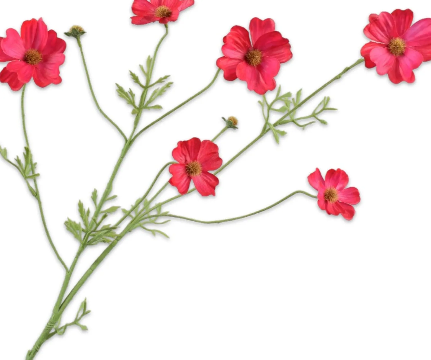 Silk-ka kunstbloem Cosmea rozerood 77 cm