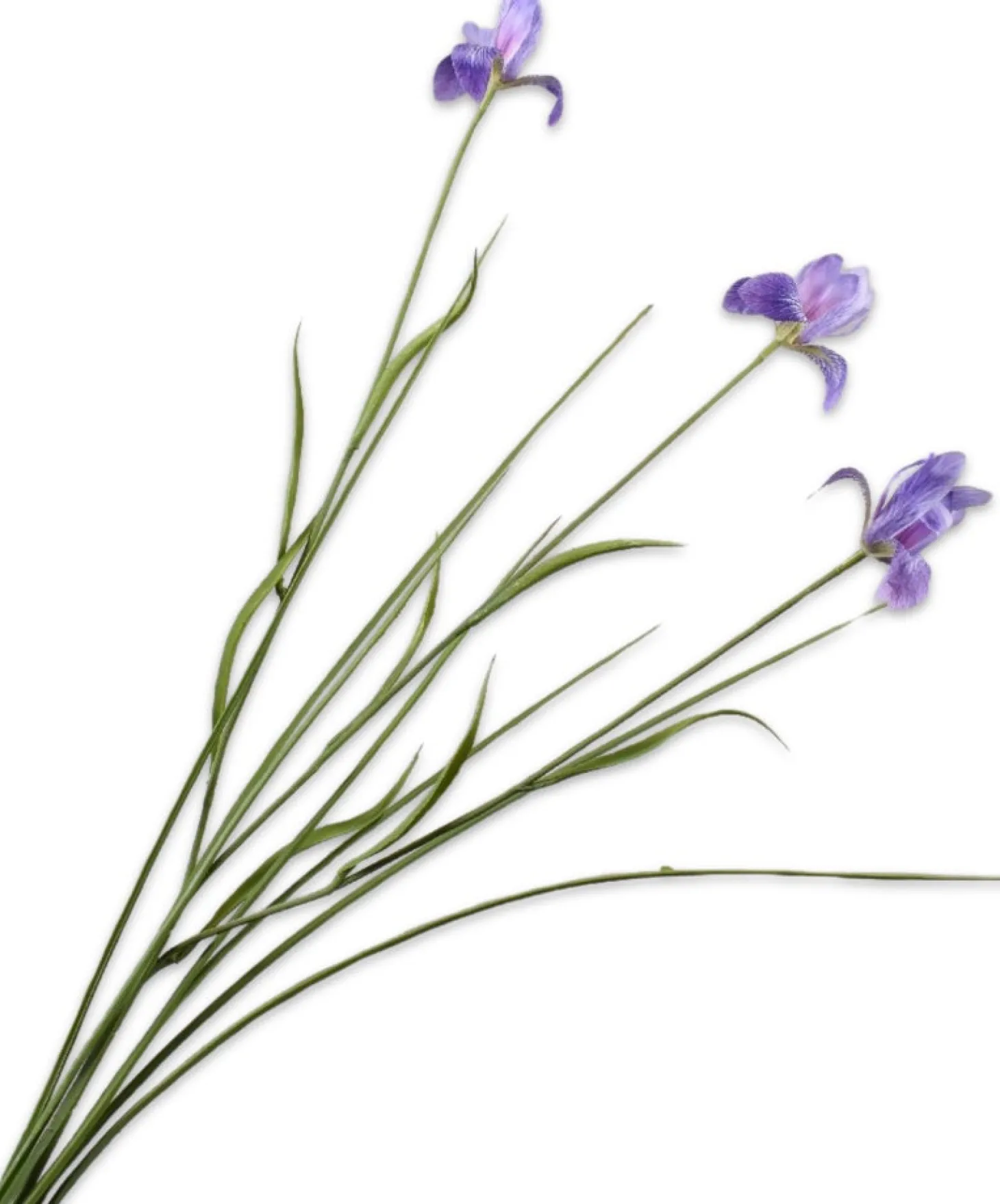 Silk-ka kunstbloem Iris lichtpaars 71 cm