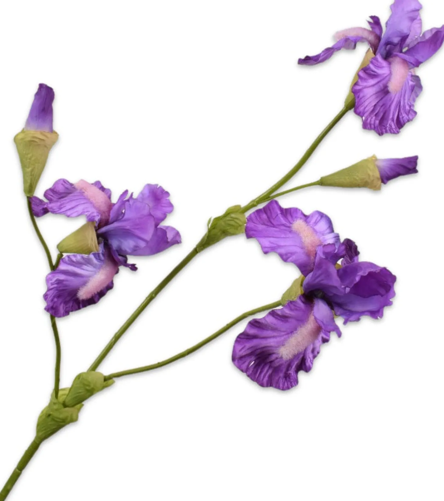 Silk-ka kunstbloem Iris paars 102 cm