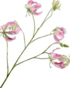 Silk-ka kunstbloem Prachtlelie roze 110 cm
