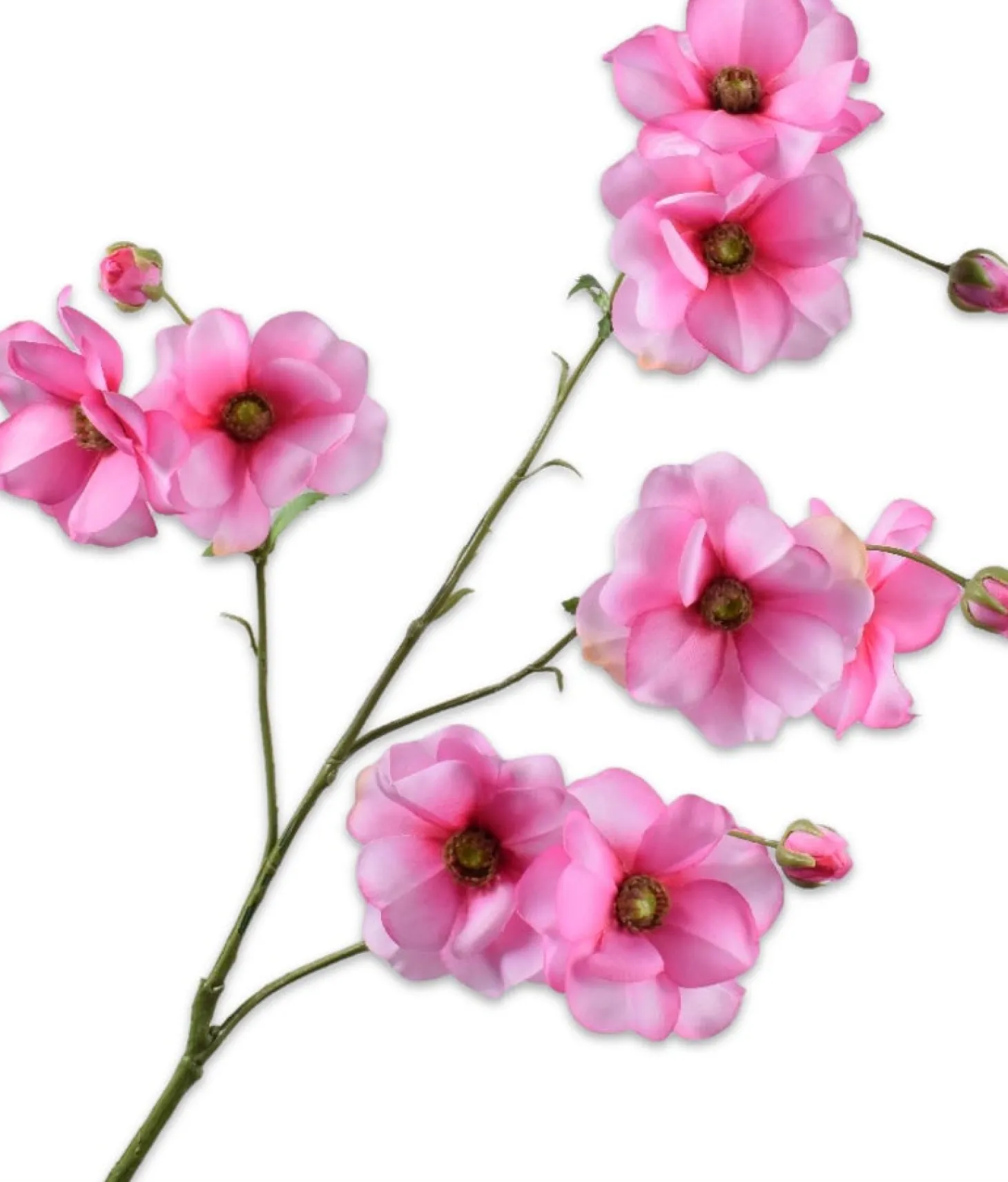 Silk-ka kunstbloem Ranonkel roze 69 cm