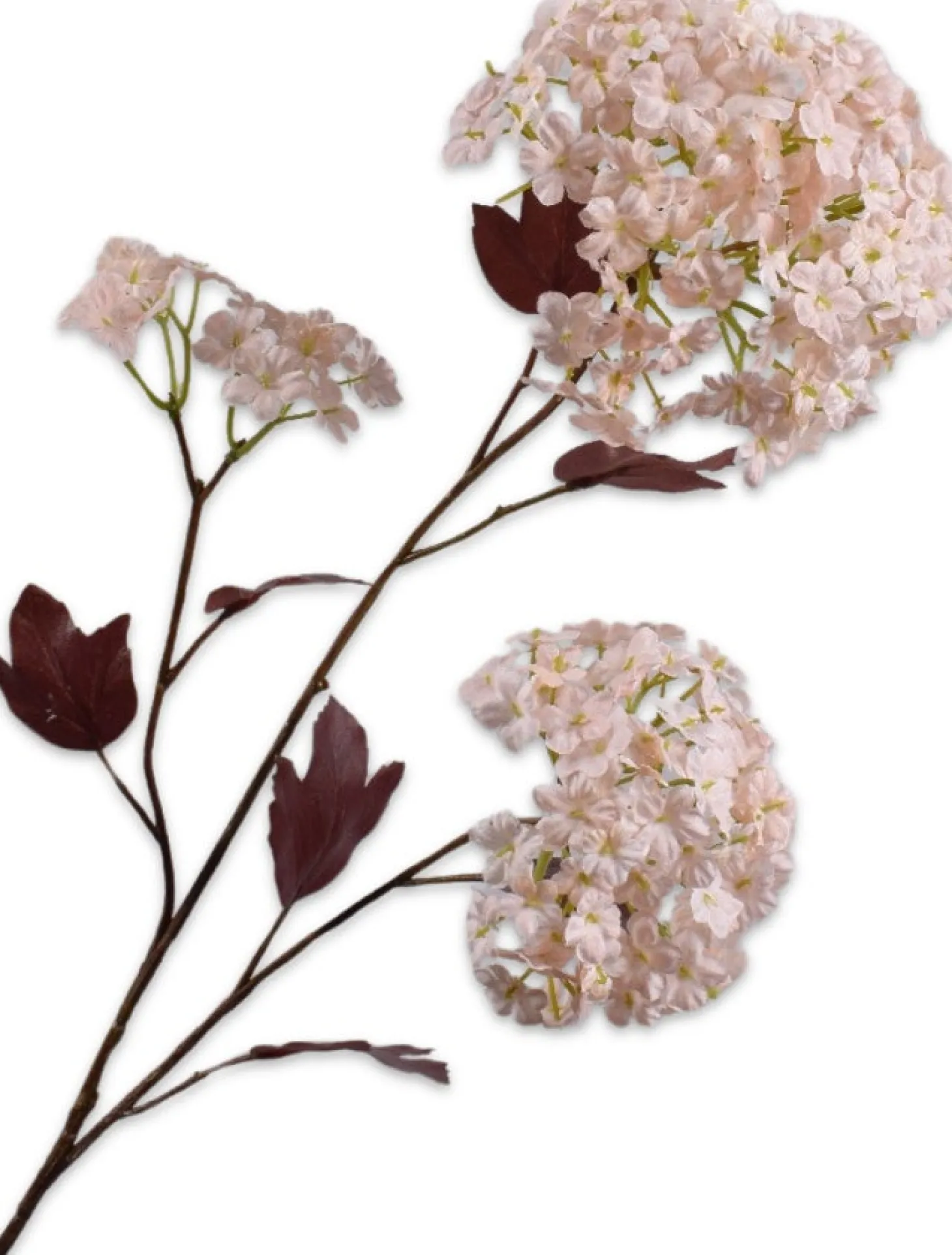 Silk-ka kunstbloem Sneeuwbal lichtroze 69 cm