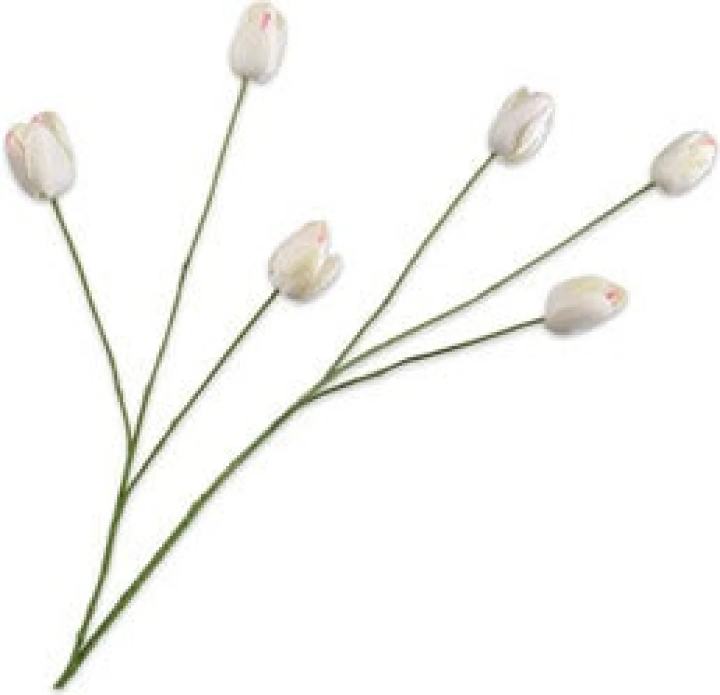 Silk-ka kunstbloem Tulp wit 100 cm