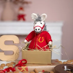 Sjaal met Verhaal sinterklaas decoratie paard 19 x 13 x 9 cm
