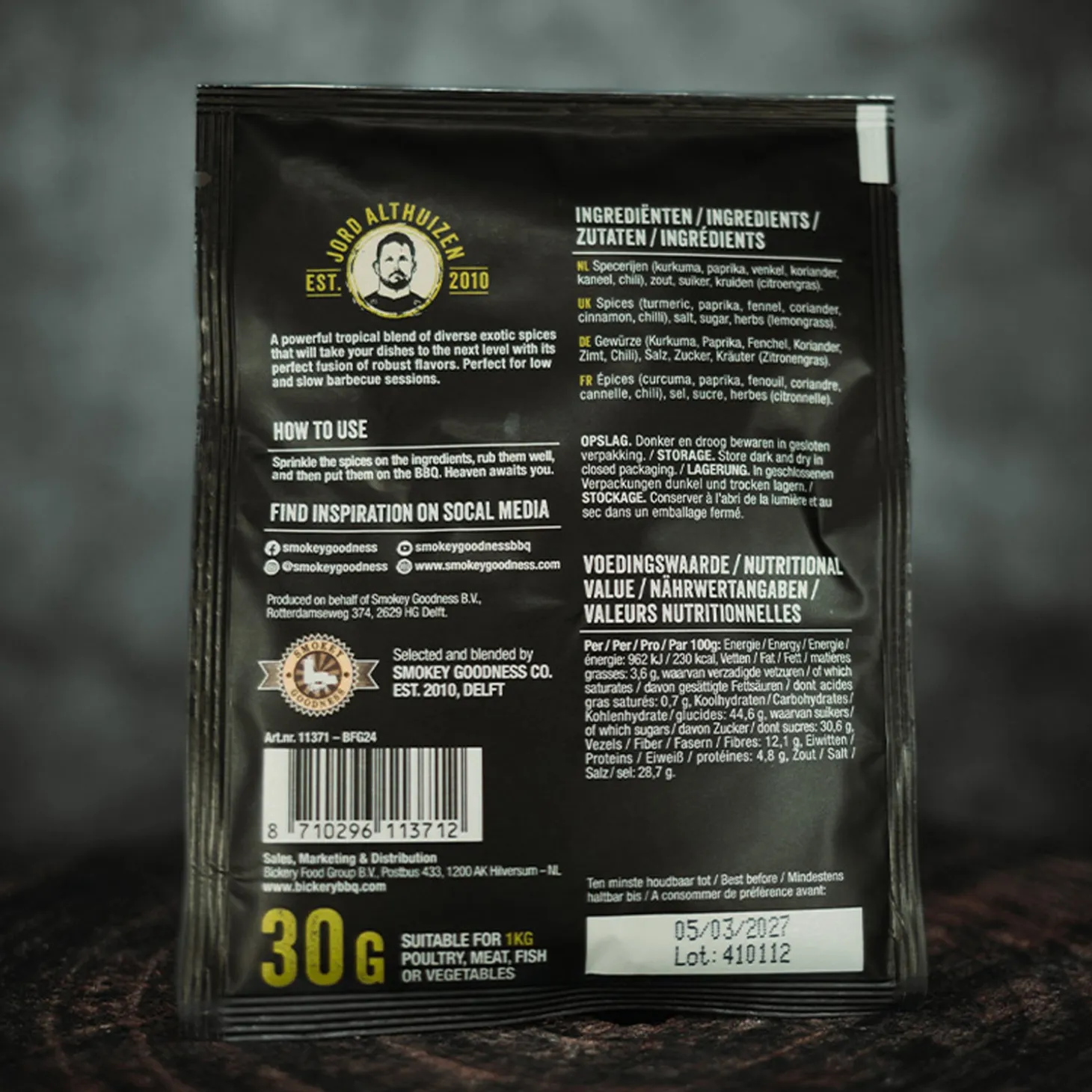 Smokey Goodness BBQ rub Tropical Thunder 30 gr