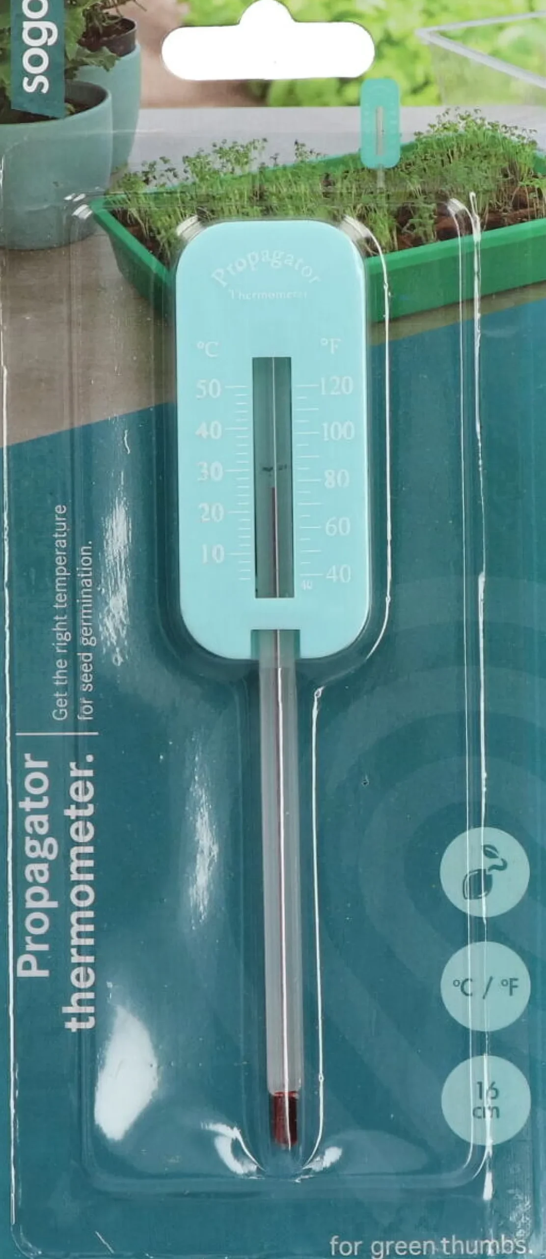 Sogo kweekkas thermometer 16 cm