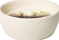 Spaas citronellakaars Ginger Love kruidig wit 13 uur D 10,9 H 4,6 cm