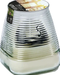 Spaas citronellakaars Ginger Love kruidig wit 45 uur D 9 H 9,8 cm