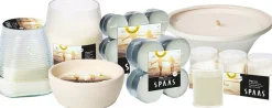 Spaas citronellakaars Ginger Love kruidig wit 38 uur D 8,2 H 9,5 cm