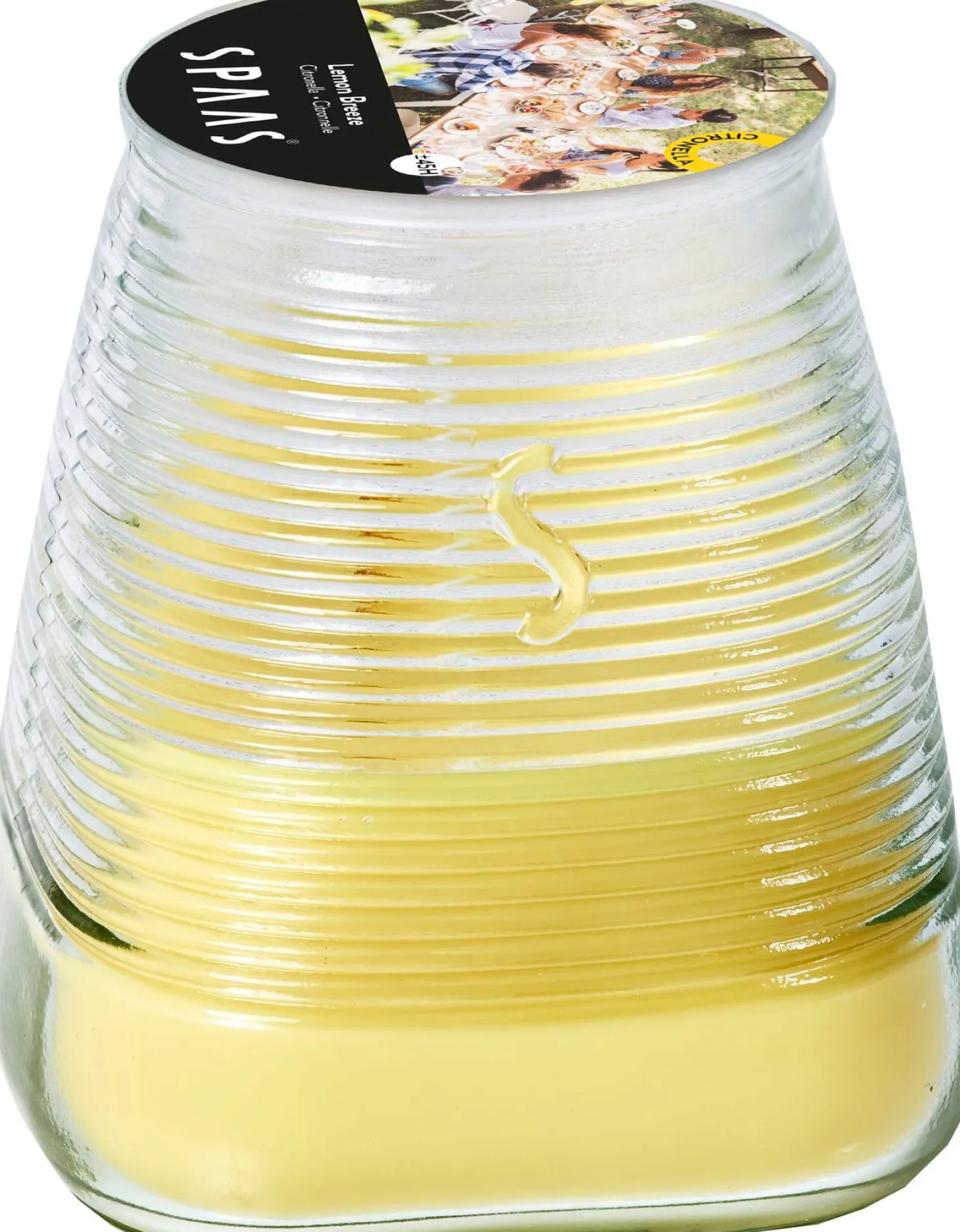 Spaas citronellakaars Lemon Breeze 45 uur D 9 H 9,8 cm