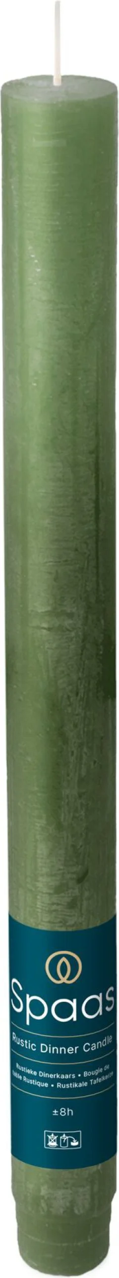 Spaas dinerkaars Essential collection donkergroen 8 uur D 2,1 H 25 cm