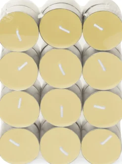 Spaas geurkaars Essential collection Shimmering Smile beige 4,5 uur D 3,9 H 1,6 cm 24 stuks