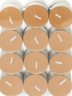 Spaas geurkaars Essential collection Delightful Dawn oranje 4,5 uur D 3,9 H 1,6 cm 24 stuks