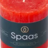 Spaas stompkaars Essential collection rood 25 uur D 7 H 7 cm