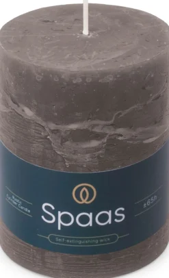 Spaas stompkaars Essential collection donkergrijs 65 uur D 8 H 11 cm