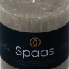 Spaas stompkaars Essential collection grijs 25 uur D 7 H 7 cm