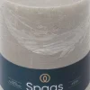 Spaas stompkaars Essential collection grijs 95 uur D 10 H 13 cm