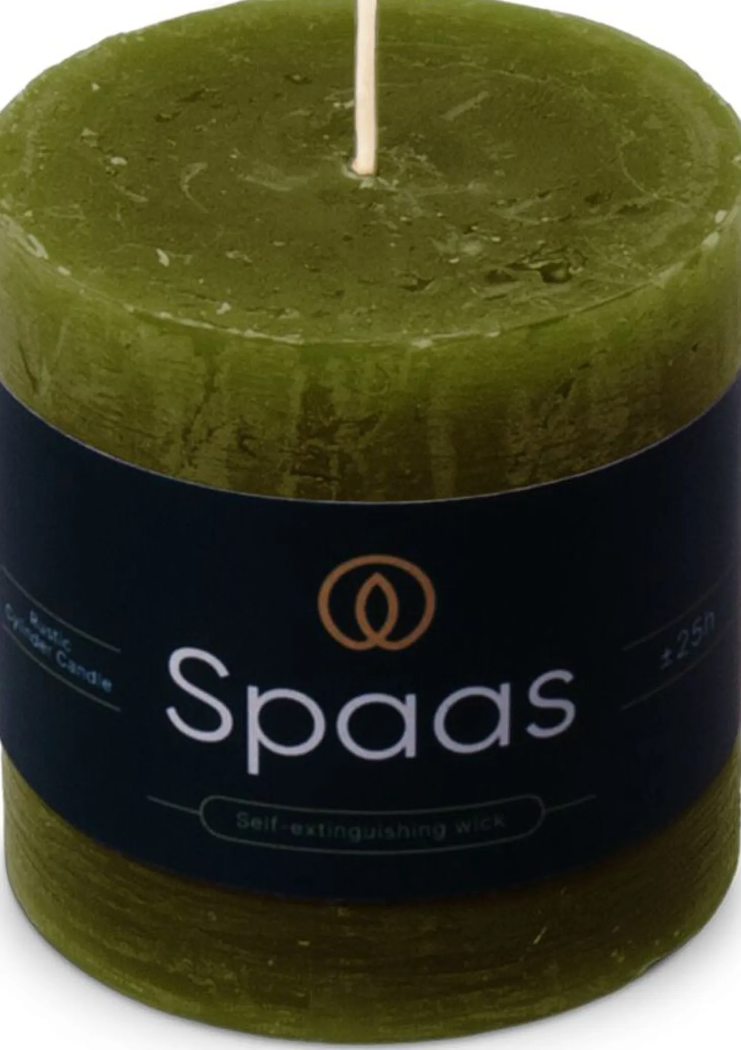 Spaas stompkaars Essential collection olijf 25 uur D 7 H 7 cm