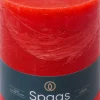 Spaas stompkaars Essential collection rood 95 uur D 10 H 13 cm