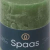Spaas stompkaars Essential collection groen 35 uur D 7 H 9,5 cm
