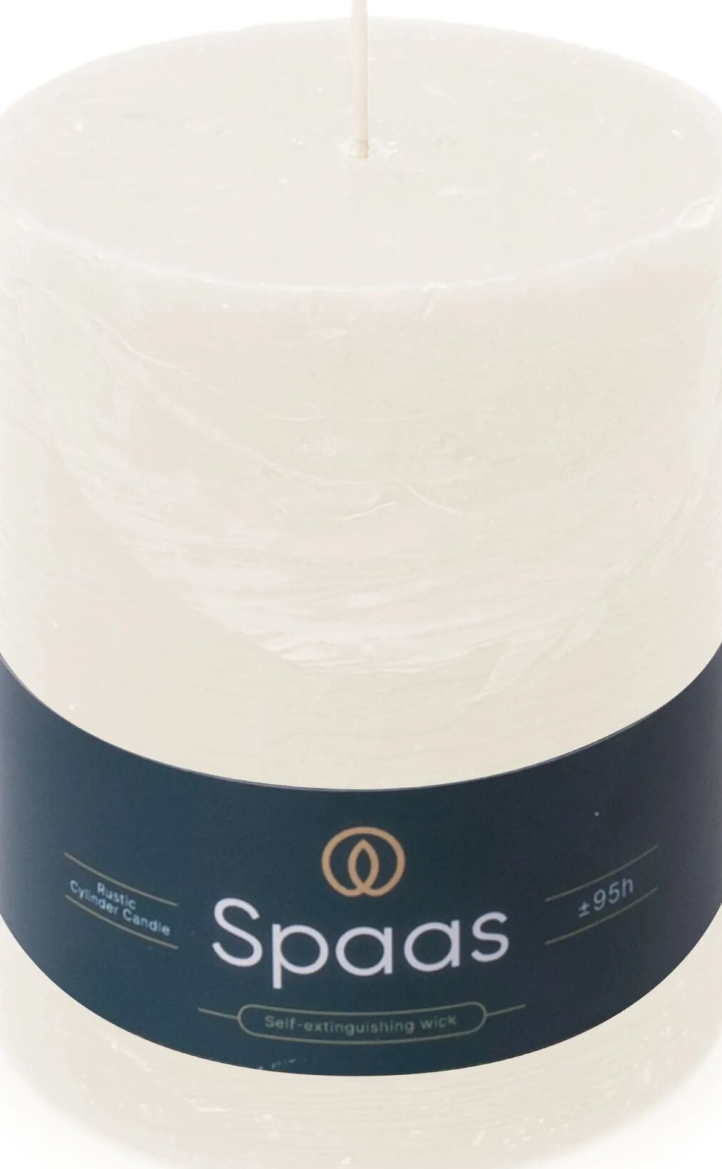 Spaas stompkaars Essential collection wit 95 uur D 10 H 13 cm