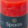 Spaas stompkaars Essential collection rood 35 uur D 7 H 9,5 cm