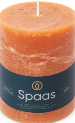 Spaas stompkaars Essential collection oranje 95 uur D 10 H 13 cm