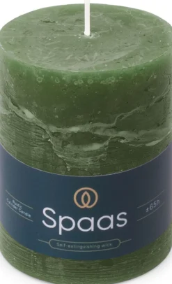 Spaas stompkaars Essential collection lichtblauw 95 uur D 10 H 13 cm