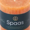 Spaas stompkaars Essential collection bruin 65 uur D 8 H 11 cm
