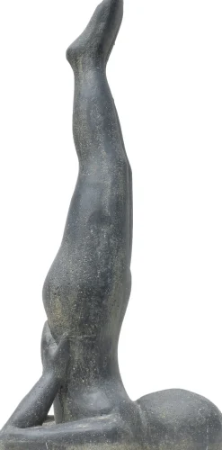 Stone Lite tuinbeeld Yoga salamba zwart 16 x 20 x 30 cm