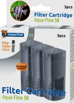 SuperFish aquarium filter cartridge Aqua-Flow 50 3 stuks