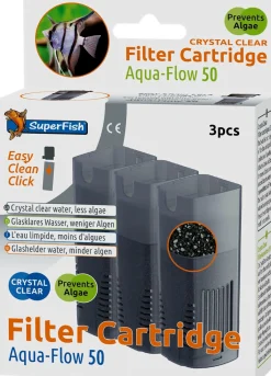 SuperFish aquarium filter cartridge Aqua-Flow 50 Crystal Clear 3 stuks