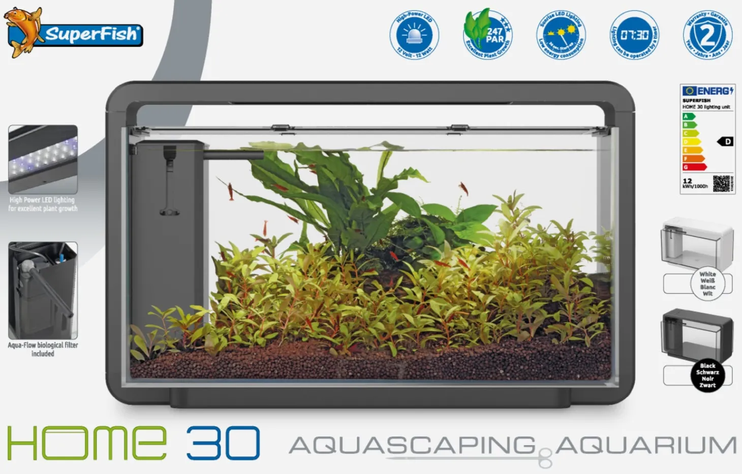 SuperFish aquarium Home 30 wit 25 L