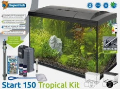 SuperFish aquarium Start 150 Tropical Kit zwart 146 L