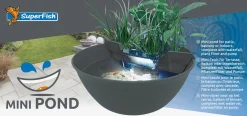 SuperFish terrasvijver Mini Pond grijs D 60 H 25 cm