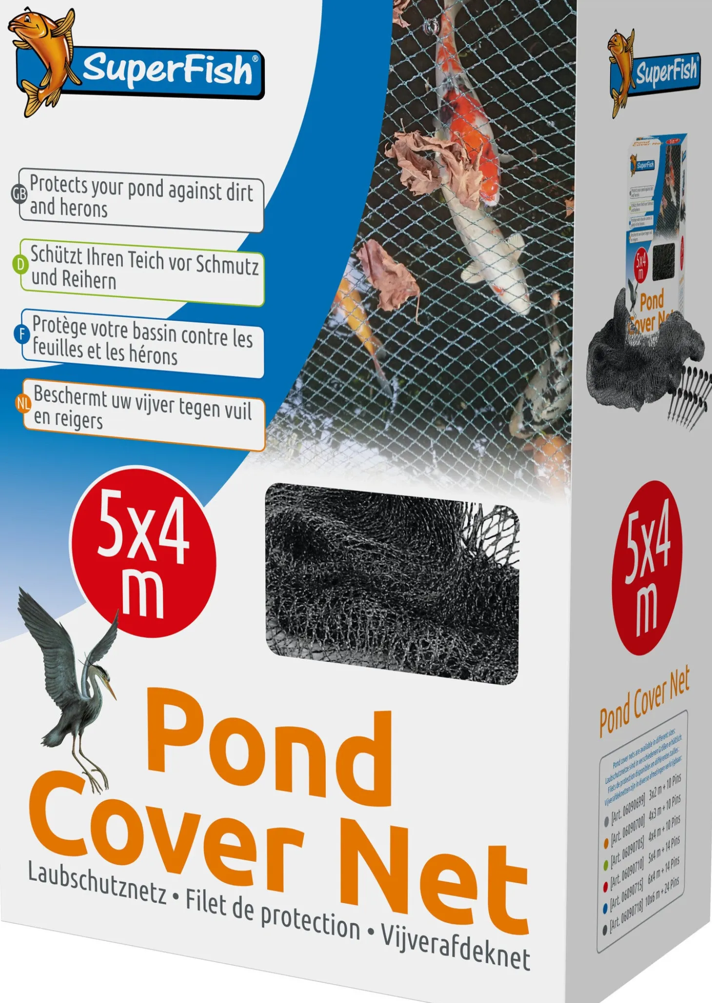 Superfish vijver afdeknet 5 x 4 m