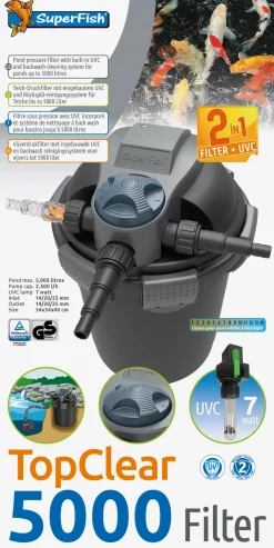 SuperFish vijverfilter TopClear 2500 l/u